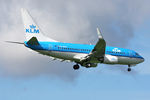 PH-BGH @ EGNT - Boeing 737-7K2 on approach to 07 at Newcastle Airport UK. August 26th 2010. - by Malcolm Clarke
