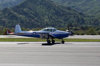 N91689 @ SZP - 1946 North American NAVION, Continental E225 upgrade, landing roll Rwy 22, Young Eagles flight - by Doug Robertson