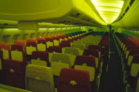 PH-AGC @ EHAM - Interior of KLM Airbus A310-203, economy class, Schiphol-Oost, the Netherlands, 1983