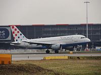 9A-CTH @ EHAM - CROATION AIRLINES TAKING  of runway 24 - by fink123