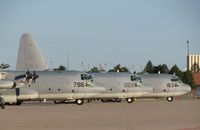 162786 @ KBOI - Parked with other members (163022 & 165163) of VMGR-234 Rangers, NAS Fort Worth, TX on the Idaho ANG ramp. - by Gerald Howard
