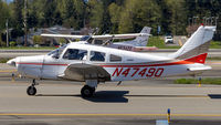 N47490 @ KPAE - Taxing back for departure after a full stop landing. - by Woodys Aeroimages
