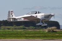 G-VFDS @ EGFP - Raven 5 departing Runway 04 for a Team Raven 6-ship formation change practice session. - by Roger Winser
