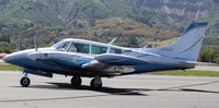 N34EE @ SZP - 1966 Piper PA-30 TWIN COMANCHE, two Lycoming IO-320s 160 Hp each, tip tanks, 6 seat version, taxi - by Doug Robertson