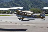 N4187Y @ SZP - 1977 Bellanca 8KCAB SUPER DECATHLON, Lycoming AEIO-360 180 Hp, taxi - by Doug Robertson