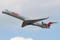 F-HMLJ @ LFBD - Bombardier CRJ-1000EL NG, Take off rwy 23, Bordeaux Mérignac airport (LFBD-BOD) - by Yves-Q