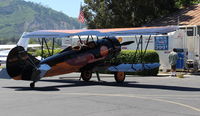 N472N @ SZP - 1929 Travel Air D-4-D, Lycoming R680E3B 260 Hp 9 cylinder radial, at Fuel Dock - by Doug Robertson