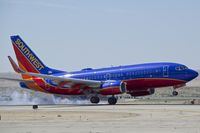 N562WN @ KBOI - Landing RWY 28R. - by Gerald Howard
