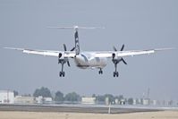 N416QX @ KBOI - Landing RWY 28R. - by Gerald Howard