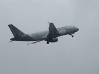 OO-SSW @ EBBR -  BRUSSEL AIRLINES taking of in the rain - by fink123