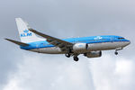 PH-BGH @ EGNT - Boeing 737-7K2 on approach to 07 at Newcastle Airport UK. August 26th 2010. - by Malcolm Clarke