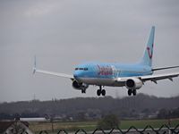 OO-JAH @ EBBR - TUI final runway 25L - by fink123