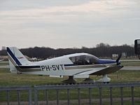 PH-SVT @ EHSE - plane from rotterdam parked at breda airport - by fink123