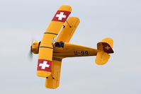 G-AXMT @ EGCJ - Bucker Bu-133C Jungmeister, Sherburn-in-Elmet Airfield. May 25th 2009. - by Malcolm Clarke