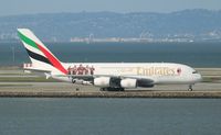 A6-EOG @ KSFO - Airbus A380-861 - by Mark Pasqualino