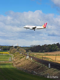 D-AGWJ @ EGPH - Pictorial approach to Edinburgh with new Forth Road Bridge in background - by Clive Pattle