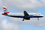 G-EUUB @ EGNT - Airbus A320-232 on approach to 07 at Newcastle Airport UK. August 26th 2010. - by Malcolm Clarke