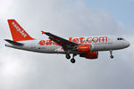 G-EZAJ @ EGNT - Airbus A319-111 on approach to 07 at Newcastle Airport UK. August 26th 2010. - by Malcolm Clarke