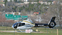 N130WF - At Wake Forest Hospital here in Danville Va. at the Danville LifeSaving Crew Pad - by Richard T Davis