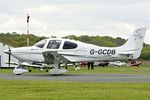G-GCDB @ EGBO - At Wolverhampton Halfpenny Green Airport - by Terry Fletcher