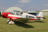 G-AYGA @ X5FB - Jodel D-117 at Fishburn Airfield UK. July 6th 2013. - by Malcolm Clarke