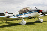 G-DISO @ X5FB - SAN Jodel D-150 Mascaret at Fishburn Airfield UK. May 17th 2015. - by Malcolm Clarke
