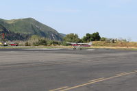 N714HH @ SZP - 1977 Cessna 150, Continental O-200 100 Hp, taking the active - by Doug Robertson