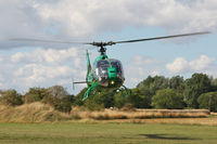 HA-LFB @ EGBR - Aerospatiale SA-341G Gazelle at Brighton Airfield's Summer Madness All Comers Fly-In. August 22nd 2010. - by Malcolm Clarke