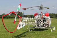 G-GGTT @ EGBR - Agusta AB-47G-4A at Breighton Airfield's Open Cockpit & Biplane Fly-In. June 1st 2014. - by Malcolm Clarke