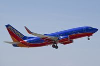 N252WN @ KBOI - Takeoff climb from RWY 28R. - by Gerald Howard