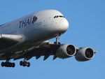 HS-TUD @ EGLL - Short finals to land on runway 09L at Heathrow