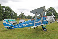 G-AJHS @ X1WP - De Havilland DH-82A Tiger Moth II at The De Havilland Moth Club's 28th International Moth Rally at Woburn Abbey. August 18th 2013. - by Malcolm Clarke