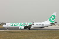 F-HTVD @ LMML - B737-800 F-HTVD Transavia France - by Raymond Zammit