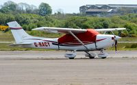 G-RACY @ EGFH - Visiting Cessna 182S. - by Roger Winser