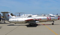 N443KT @ CMA - 1968 Aero Vodochody L-29C DELFIN (Dolphin), Motorlet M-701C 500 1,960 lb st Turbojet, NATO code name MAYA, basic & advanced jet trainer, Experimental class. At AOPA FLY-IN - by Doug Robertson