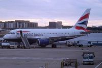 G-EUNA @ EGLC - One of the 2 A318 BA uses for the all-business-class flights from LCY to JFK - by Micha Lueck