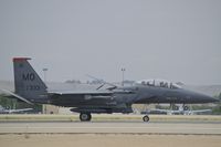 91-0333 @ KBOI - Landing roll out on RWY 28R.  391st Fighter Sq., Bold Tigers, 366th FW, Mountain Home AFB, Idaho. - by Gerald Howard