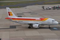 EC-KBX @ EDDL - Airbus A319-111 - IB IBE Iberia 'Oso Pardo' - 3078 - EC-KBX - 30.03.2016 - DUS - by Ralf Winter