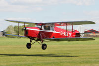 G-AELO @ EGBR - De Havilland DH-87B Hornet Moth at Breighton Airfield's Auster Fly-In. May 4th 2015. - by Malcolm Clarke