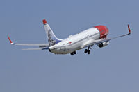 EI-GBF @ EGFF - 737NG, Norwegian Air International call sign Nortrans 8911, previously LN-NGK, seen departing runway 12 en-route to Tenerife Sur Spain.