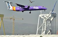 G-JECF @ EGAC - Belfast City.  Flybe G-JECF arriving from Liverpool.
