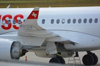 HB-JBD @ LOWG - CS100 from SWISS, pilot flight training, havin a technical issue on the second training day - by Paul H