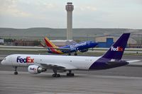 N985FD @ KBOI - Taxiing on Alpha to the FedEx ramp. - by Gerald Howard