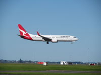 VH-XZF @ NZAA - landing at AKL - by magnaman