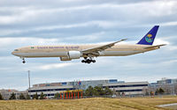 HZ-AK16 @ CYYZ - Saudi Arabian Airlines Boeing 777 arriving at Toronto Pearson Int'l Airport - by 716 Photography