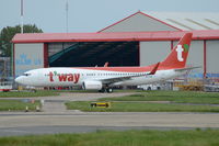 A6-FDD @ EGSH - Just out of spray and in a new colour scheme. - by Graham Reeve