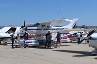 N8516M @ CMA - 1970 Cessna 182N 'SEALANE' conversion STC'd. for floats, Continental O-470-S 230 Hp, see my prior wheeled photos also. at AOPA FLY-IN - by Doug Robertson
