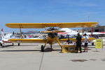 N75753 @ CMA - 1942 BOEING STEARMAN A75N1 (PT-17) as Navy N2S-4, Continental W670 220 Hp radial just overhauled. Beautiful example SZP-based. At AOPA FLY-IN - by Doug Robertson