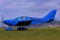 G-HAYY @ EGHA - G HAYY arriving at the Pooleys Flyin at Compton Abbas - by dave226688