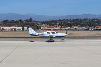 N39WG @ CMA - 2009 Lancair ES, Continental IO-550-N 310 Hp, taxi, at AOPA-FLY-IN - by Doug Robertson